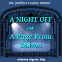 A Night Off; or A Page From Balzac - Poster