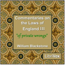 Commentaries on the Laws of England. Book 3: Of Private Wrongs - Poster