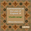 Commentaries on the Laws of England. Book 4: Of Public Wrongs - Poster