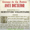 Anti-Dictator: The Discours sur la servitude voluntaire - Poster