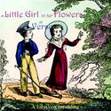 A Little Girl to Her Flowers - Poster