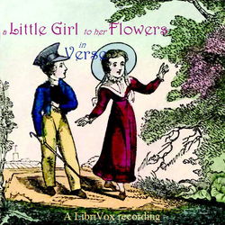 A Little Girl to Her Flowers - Poster