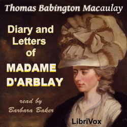 Diary and Letters of Madame D'Arblay - Poster Diary and Letters of Madame D'Arblay - Poster